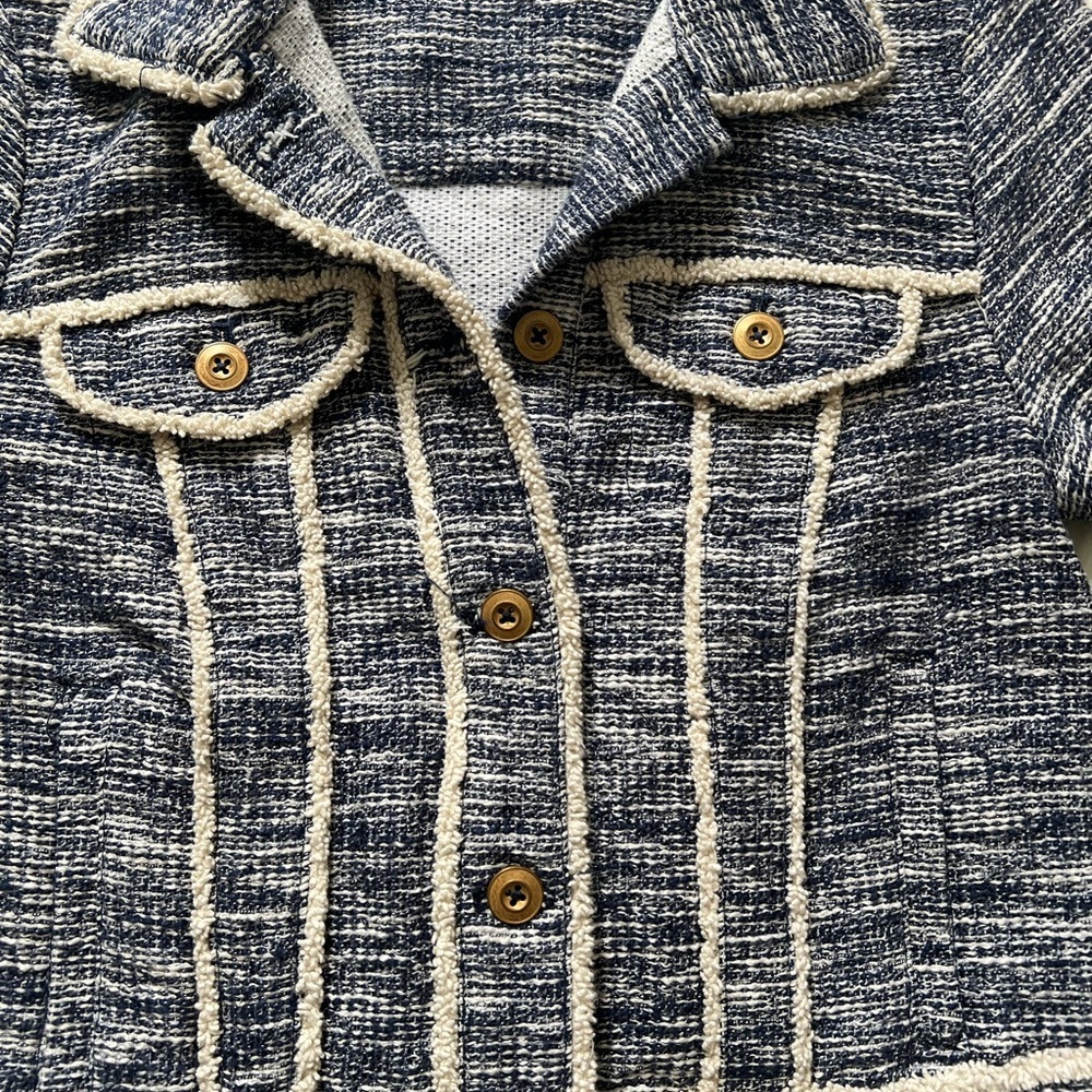 Anthropologie Ett Twa woven trucker jacket - Picture 6 of 10